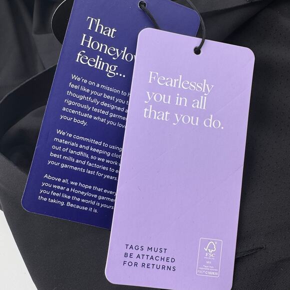 HONEYLOVE Top Lift Wear Wide Strap Tank Shapewear Women's Size XL Black NWT - Picture 7 of 9